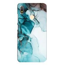 Чохол для ТЕКНО ПОП 3 - з принтом (Дизайнерські) (AlphaPrint) (Бірюзовий мрамор)