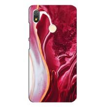 Чохол для ТЕКНО ПОП 3 - з принтом (Дизайнерські) (AlphaPrint) (Мрамор червоний)