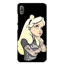 Чехол с печатью для TECNO POP 3 - (Мода) (AlphaPrint) (Девочка в тату)