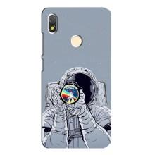 Чехол NASA для TECNO POP 3 (AlphaPrint) (Космонавт фото)