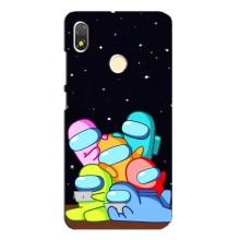 Чехол Амонг Ас для TECNO POP 3 (AlphaPrint) (Скины в космосе)
