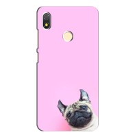 Бампер для TECNO POP 3 з картинкою "Песики" – Собака на рожевому