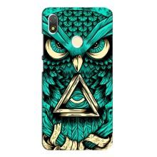 Чехол с птицами на TECNO POP 3 (VPrint) (Сова с глазом)