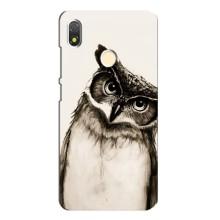 Чехол с птицами на TECNO POP 3 (VPrint) (Сова)