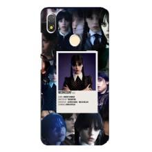 Чехлы Венсдей на TECNO POP 3 Уэнсдей (AlphaPrint) (коллаж Уэнздей)