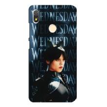 Чехлы Венсдей на TECNO POP 3 Уэнсдей (AlphaPrint) (Уэнздей кошка)