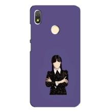 Чехлы Венсдей на TECNO POP 3 Уэнсдей (AlphaPrint) (Уэнздей в черном)