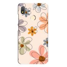 Чехол с цветочным принтом на Техно Поп 3 – Разноцветные цветы