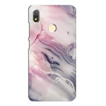 Мраморный чехол на TECNO POP 3 (VPrint) (Пурпурный Мрамор)