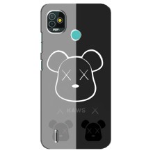 Чехлы для TECNO Pop 4 LTE - Bearbrick Louis Vuitton (PREMIUMPrint) (БеарБрик глаза)