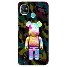 Чехлы для TECNO Pop 4 LTE - Bearbrick Louis Vuitton (PREMIUMPrint) (Яркий Bearbrick)