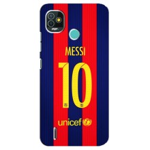 Чехлы Месси для TECNO Pop 4 LTE (AlphaPrint) (Messi Barca 10)