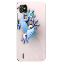 Чехлы с изображением разных животных для TECNO Pop 4 LTE – Геккон