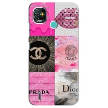 Чохол (Dior, Prada, YSL, Chanel) для TECNO Pop 4 LTE – Модніца