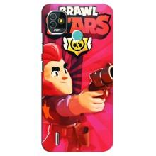 Чехол для TECNO Pop 4 LTE Бравл Старс (VPrint) (Дуелянт Кольт)