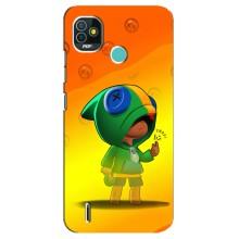 Чехол для TECNO Pop 4 LTE Бравл Старс (VPrint) (Хлопчик Леон)