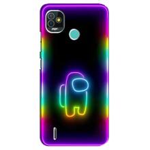 Чохли Амонг Ас для TECNO Pop 4 LTE (AlphaPrint) (Яскравий скін)
