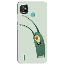 Чехол с картинкой "Одноглазый Планктон" на TECNO Pop 4 LTE (Милый Планктон)