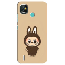 Чохол з Лабубу на TECNO Pop 4 LTE (Коричневий Лабубу)