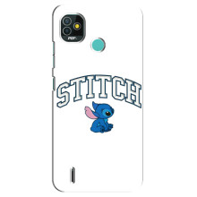 Чехол с принтом Стич на TECNO Pop 4 LTE – Стич лого