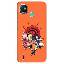 Naruto Anime Чохли для ТЕКНО Поп 4 ЛТЕ (AlphaPrint) (команда Наруто)