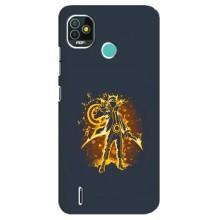 Naruto Anime Чохли для ТЕКНО Поп 4 ЛТЕ (AlphaPrint) (золотий Наруто)