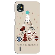 Різдвяні Чохли для TECNO Pop 4 LTE (VPrint) (Merry Christmas)