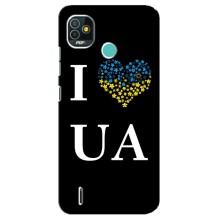 Силиконовый Чехол на TECNO Pop 4 LTE (Я-Украина) – I Love UA
