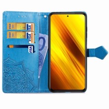 Шкіряний чохол (книжка) Art Case з візитницею для TECNO POP 4 Pro – Синій