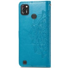 Шкіряний чохол (книжка) Art Case з візитницею для TECNO POP 4 Pro – Синій