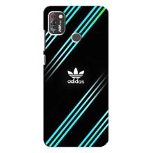 Чехлы Адидас для TECNO POP 4 Pro (AlphaPrint) (Адидас с полосами)