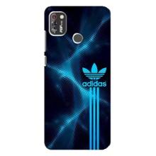 Чехлы Адидас для TECNO POP 4 Pro (AlphaPrint) (Синий Адидас)