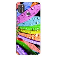 Чехлы (ART) Цветы на TECNO POP 4 Pro (VPrint) (Семицветик)