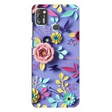 Чехлы с Цветами для TECNO POP 4 Pro (VPrint) (Цветочный дизайн)