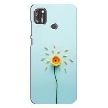 Чехлы с Цветами для TECNO POP 4 Pro (VPrint) (Желтый цветок)