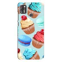 Чехлы с Фруктами для TECNO POP 4 Pro (VPrint) (Кексики)