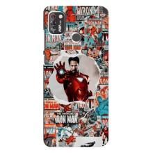 Чехлы с героями Марвел TECNO POP 4 Pro (VPrint)