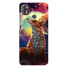 Чехлы с картинкой Лисички для TECNO POP 4 Pro (VPrint) – Лисица в космосе