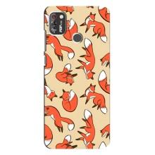 Чехлы с картинкой Лисички для TECNO POP 4 Pro (VPrint) – Лисички