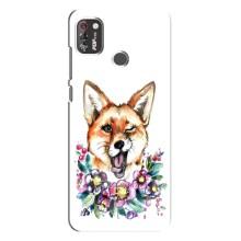 Чехлы с картинкой Лисички для TECNO POP 4 Pro (VPrint) – Веселая лисичка