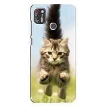 Чехлы с Котиками для TECNO POP 4 Pro (VPrint) (Прыжок кота)