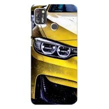 Чехлы с Машинами на Техно Поп 4 Про (VPrint) (Желтая машина)