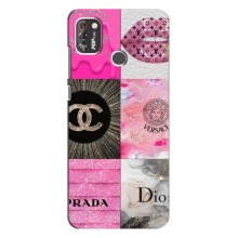 Чехол (Dior, Prada, YSL, Chanel) для TECNO POP 4 Pro (Модница)