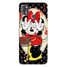 Чохол Disney Mouse TECNO POP 4 Pro (PREMIUMPrint) (Мінні peace)