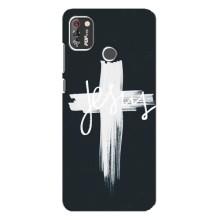 Чехол для TECNO POP 4 Pro (AlphaPrint) - (Христианские) (Иисус)