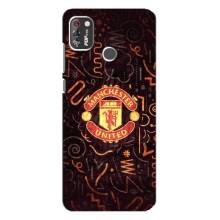 Чехол Манчестер Юнайтед для Техно Поп 4 Про (AlphaPrint) (эмблема МЮ)