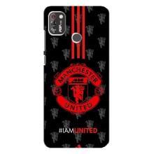 Чехол Манчестер Юнайтед для Техно Поп 4 Про (AlphaPrint) (лого МЮ)