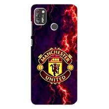 Чехол Манчестер Юнайтед для Техно Поп 4 Про (AlphaPrint) (огненный Манчестер)