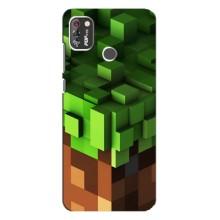 Чехол Майнкрафт на TECNO POP 4 Pro (AlphaPrint) Minecraft (текстура Майнкрафт)