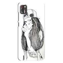 Чехол с печатью для TECNO POP 4 Pro - (Мода) (AlphaPrint) (Фото девочки)